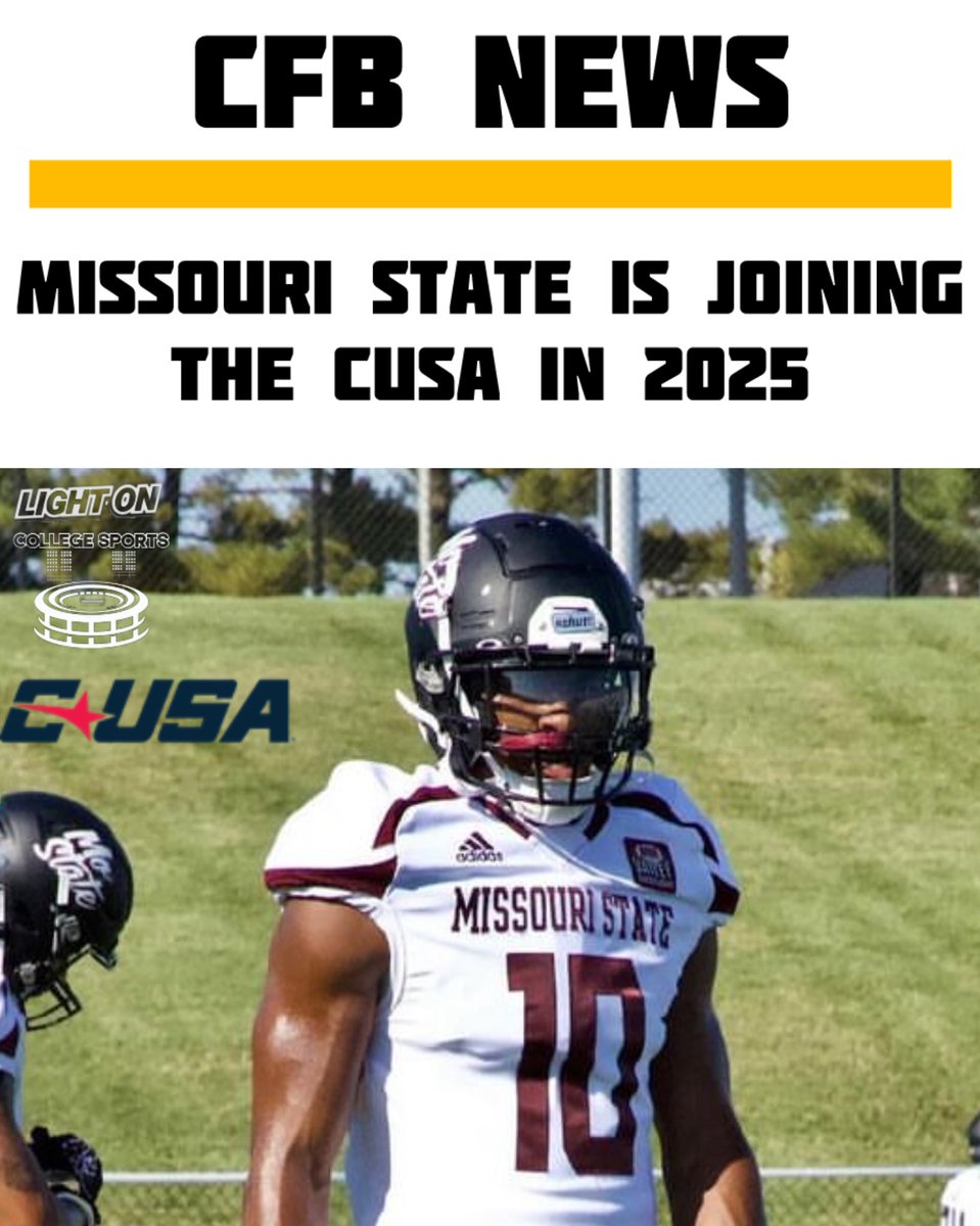 Missouri State is joining the CUSA in 2025, per @ConferenceUSA . 🐻