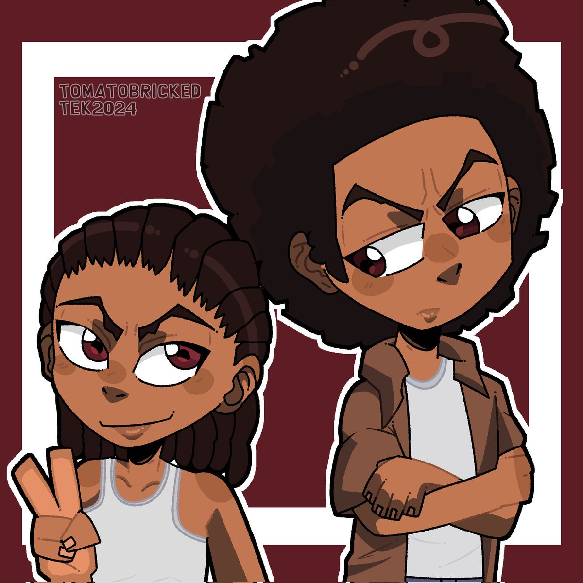 [ REPOST ] I still haven't watched it btw, I apologize. #TheBoondocks #Art