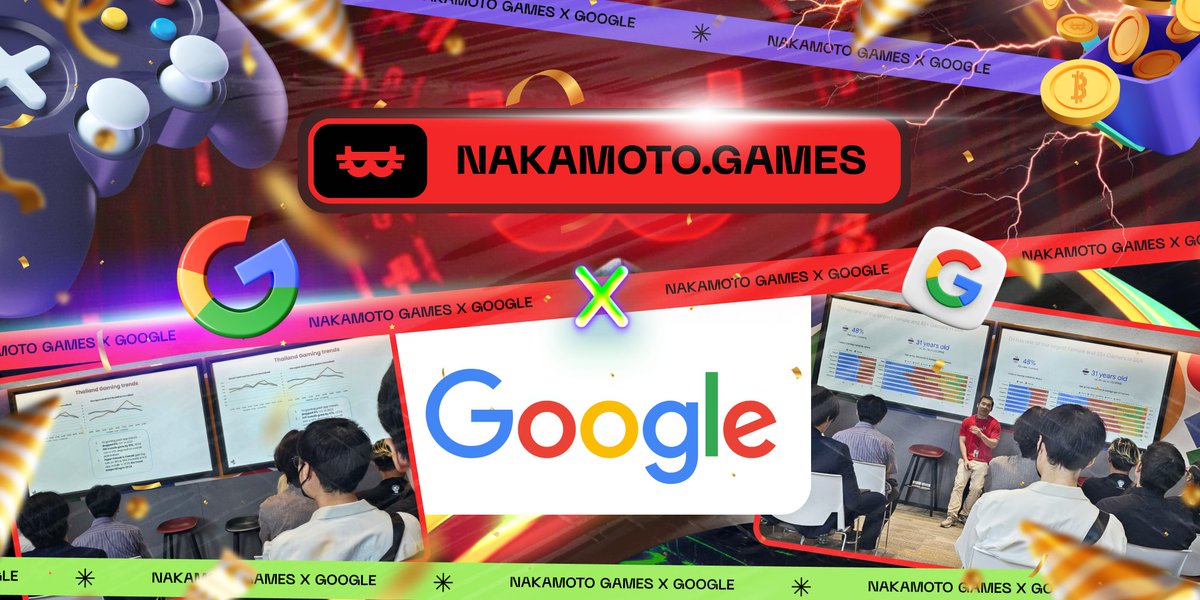 🤝 Nakamoto Games x Google 🤝 Today marks a significant milestone for $NAKA. Our latest collaboration with @Google and today's gaming workshop with this world-leading tech giant are elevating $NAKA to completely new levels. 🔥 Expect product launches, strategic collaborations,…