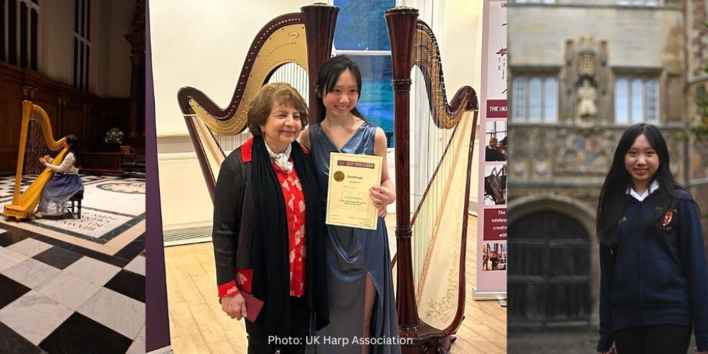 Congratulations to first year music student Hebe Kan who took first prize in the UK Harp Competition, which she says was ‘a huge shock and honour.’ trin.cam.ac.uk/news/first-yea… @Harp_Column @RoyalAcadMusic @camunimusic #ExTRINordinary