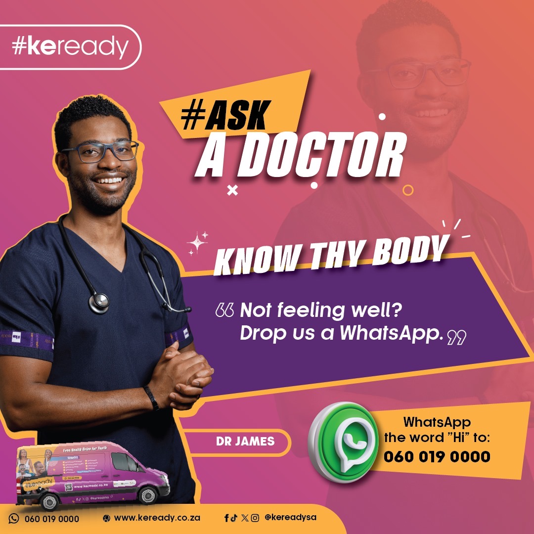 Hey there! 👋🏼 Need health advice? Our friendly doctors are here to chat with you and provide personalized advice without judgement. No appointment necessary. Let's get chatting! 💬👩🏻‍⚕️ #keready #healthadvice #WhatsAppDoctors #StayHealthy