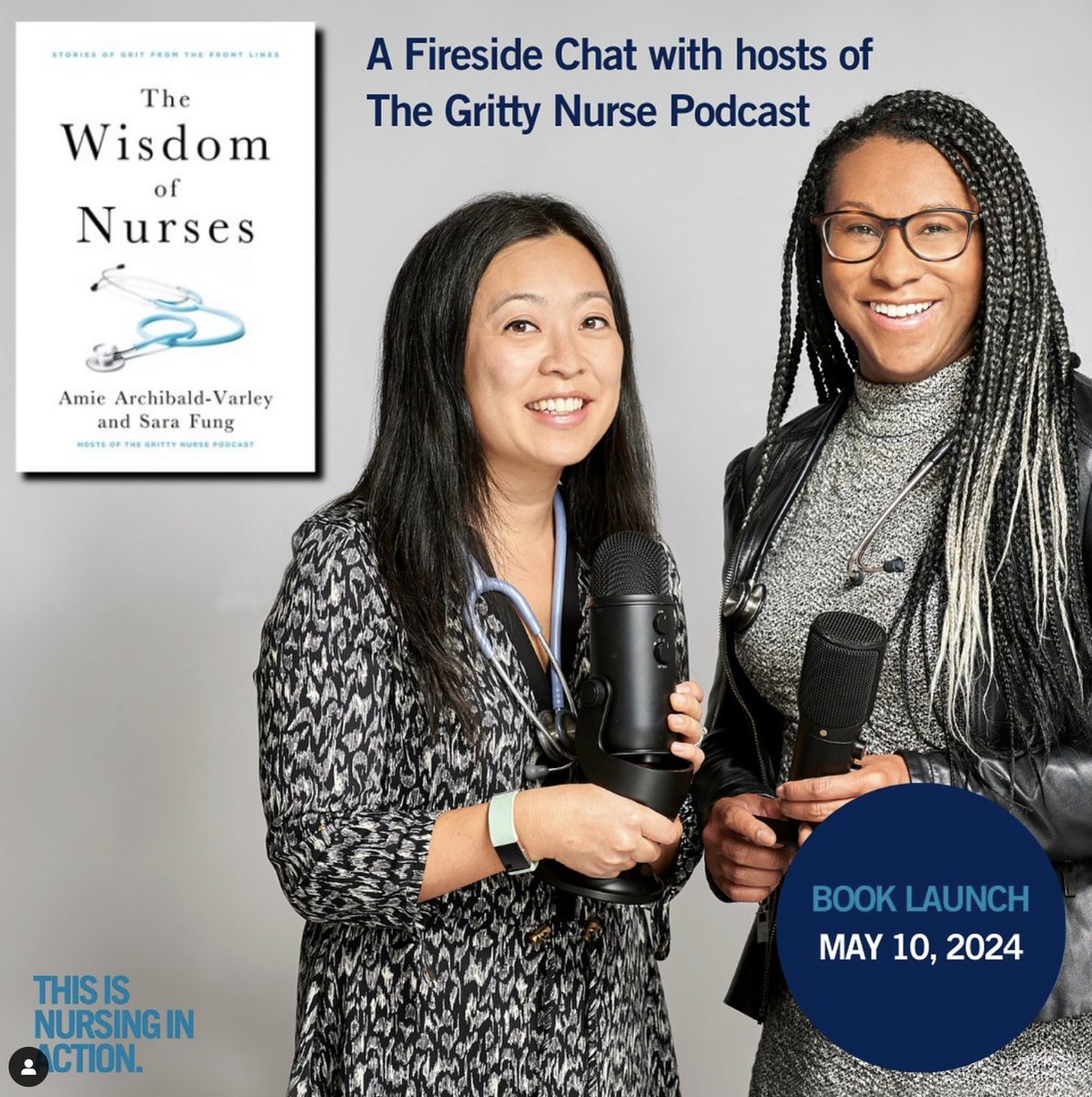 What are we up to tonight for National Nursing Week??Join us at @UofT @UofTNursing for a fireside chat about our #1 National Best Selling Book, The Wisdom of Nurses! See you all soon! @AmieVarley @saramfung @HarperCollinsCa @NSB_Speakers