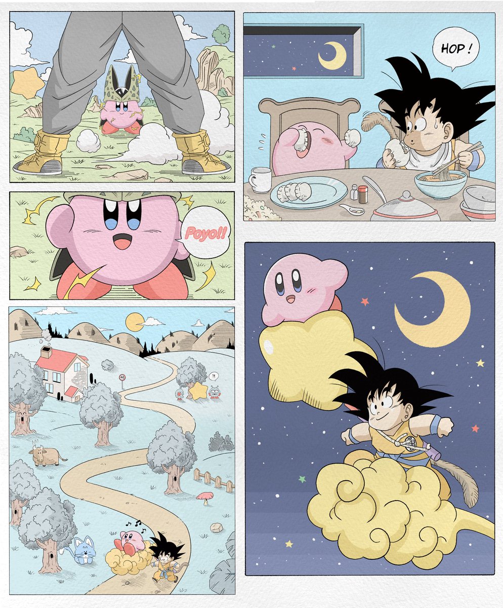 Just Kirby in the Dragon Ball Universe