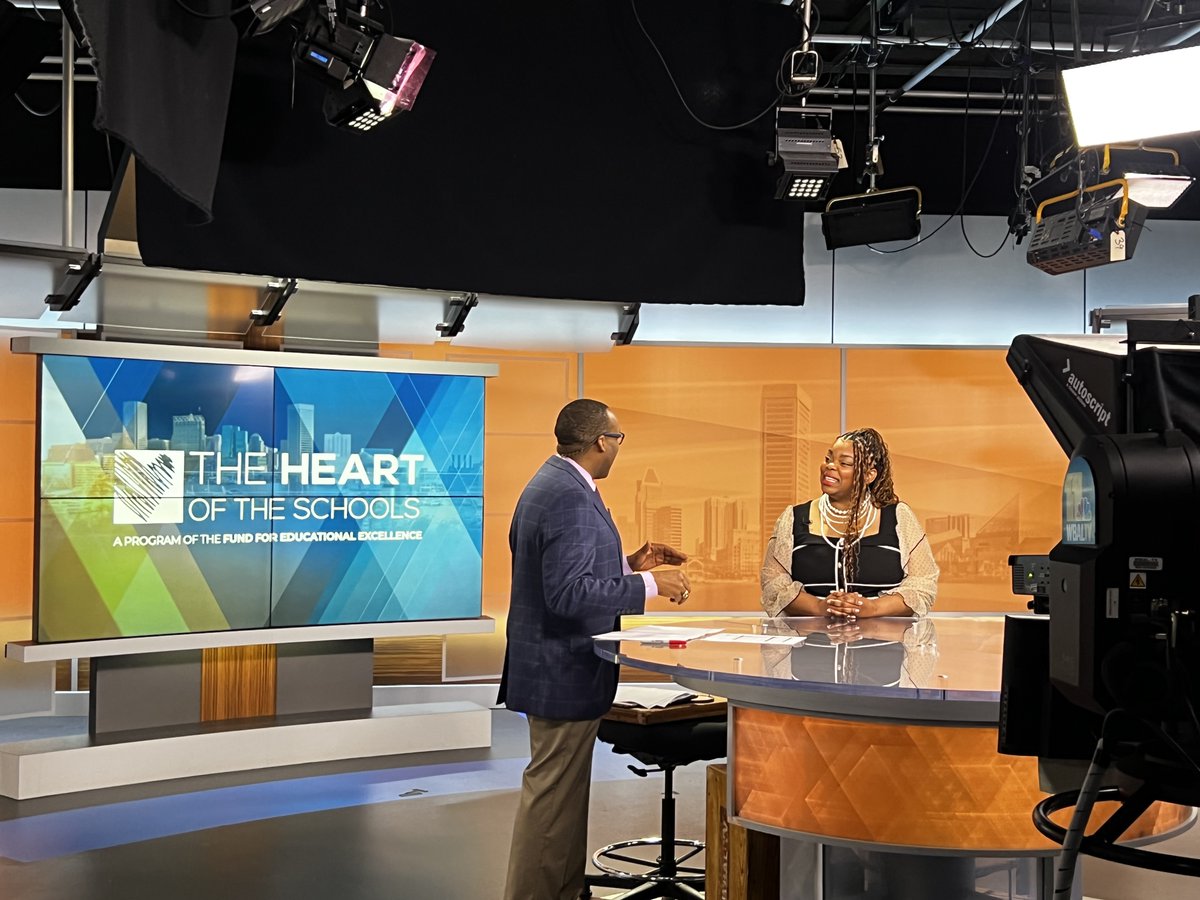 This morning we caught up with two outstanding @baltcityschools principals and Heart of the School Award Winners--Natasha Pouncey of Hamilton EMS & @justincholbrook of @armisteadschool! Tune in to @WBAL11TVHill this Sunday at 11:30 am to catch their interviews!