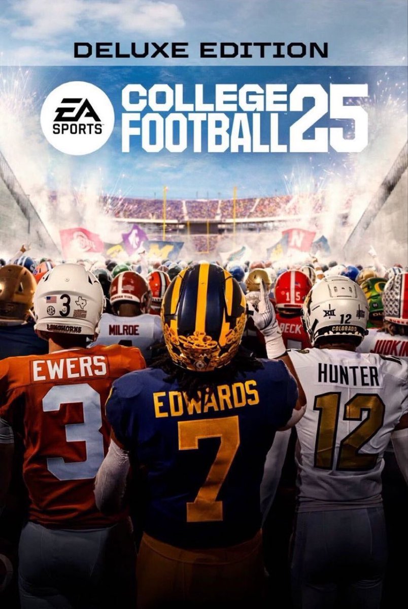 The Official Cover of the Deluxe Edition for NCAA Football 25 has been revealed😍