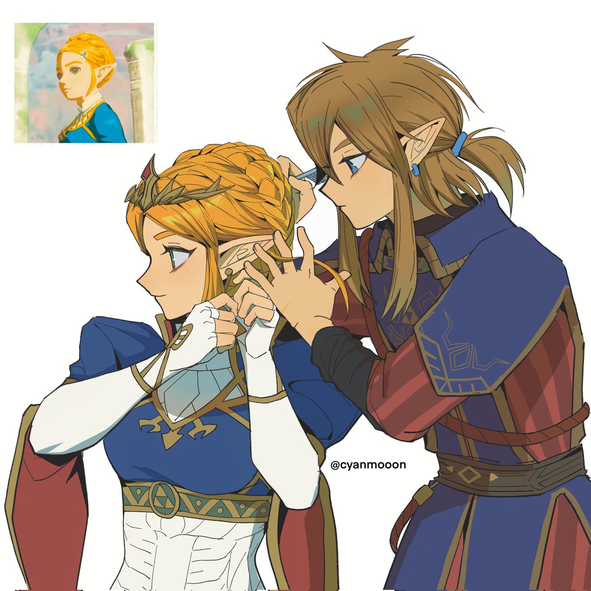 女王👑👑💍💍😍😍🥰🥰 #zelda #zelink #totk #リンゼル