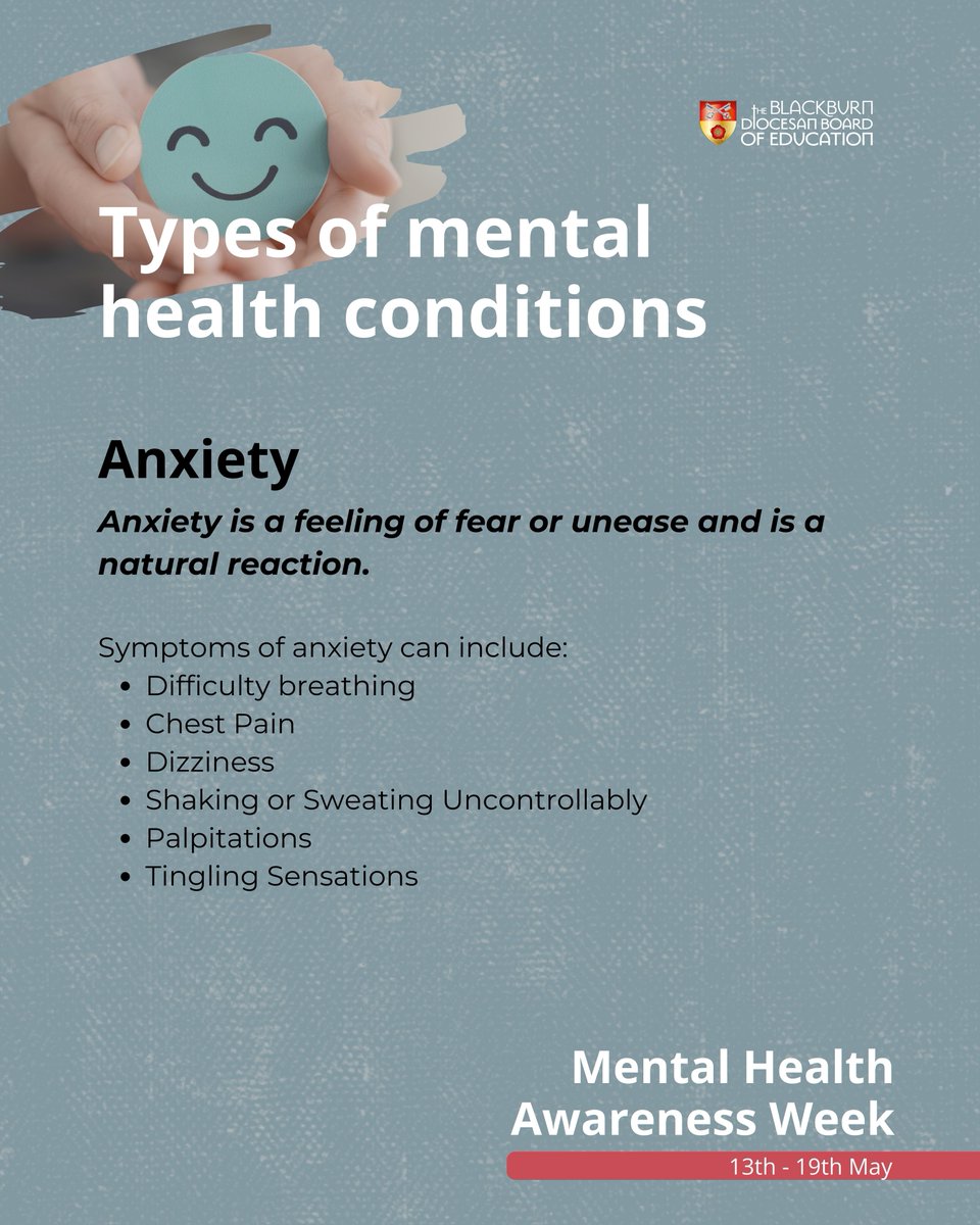 Sharing signs and symptoms of anxiety in Mental Health Awareness Week. #MentalHealthAwarenessWeek #mentalhealth