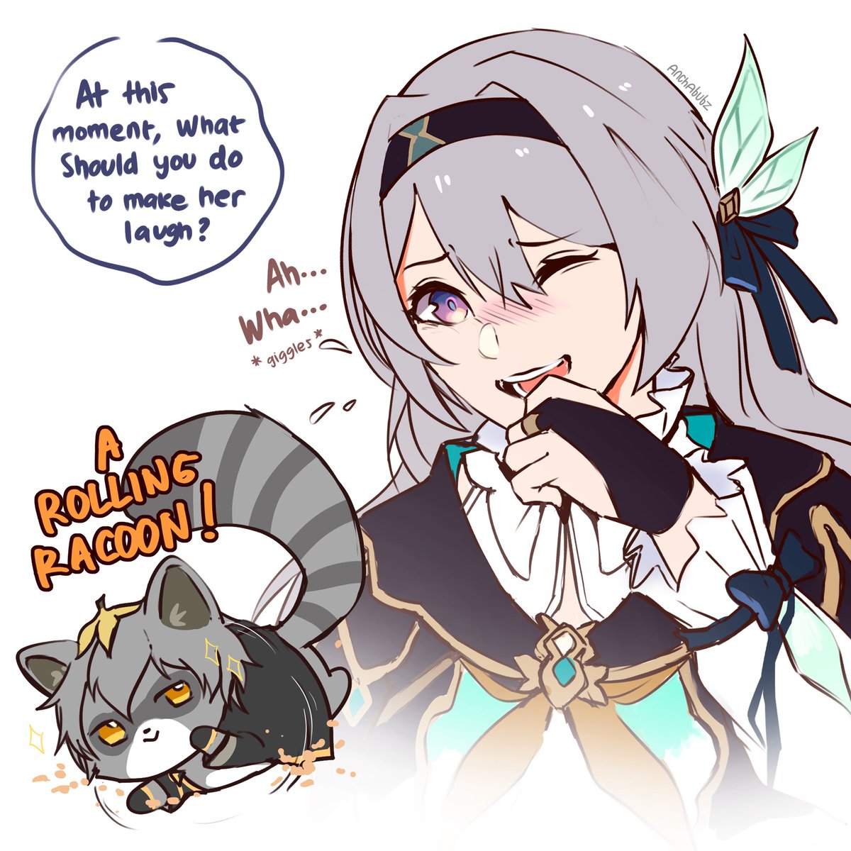 Anchabubz's tweet photo. Funny racoon 🦝
#HonkaiStarRail #Firefly #caefly #stefly https://t.co/2xWdx9Qnig