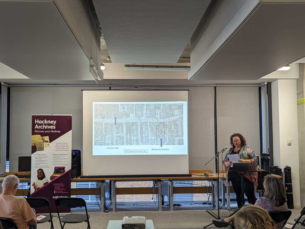 Hoxton Entertains in the 1860s with Deborah Jeffries. In 1863, Hoxton Hall joined The Britannia Theatre in becoming a notable venue in Hoxton's nineteenth century entertainments' industry. @HackneyHistFest