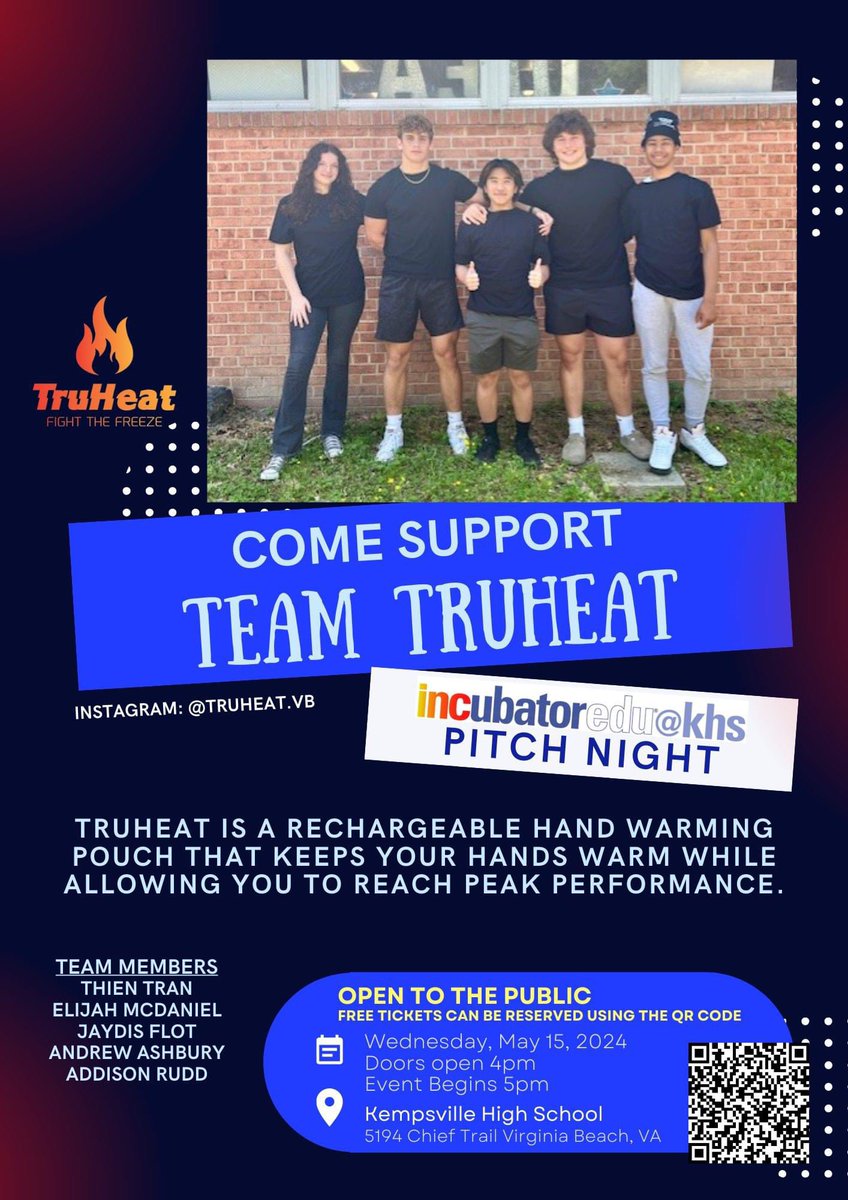 Next up is team TRUHEAT - grab your tickets and be there to support these student entrepreneurs and see who will earn their share of $25K start up funding: gofan.co/event/1501334?…  #EBAProud