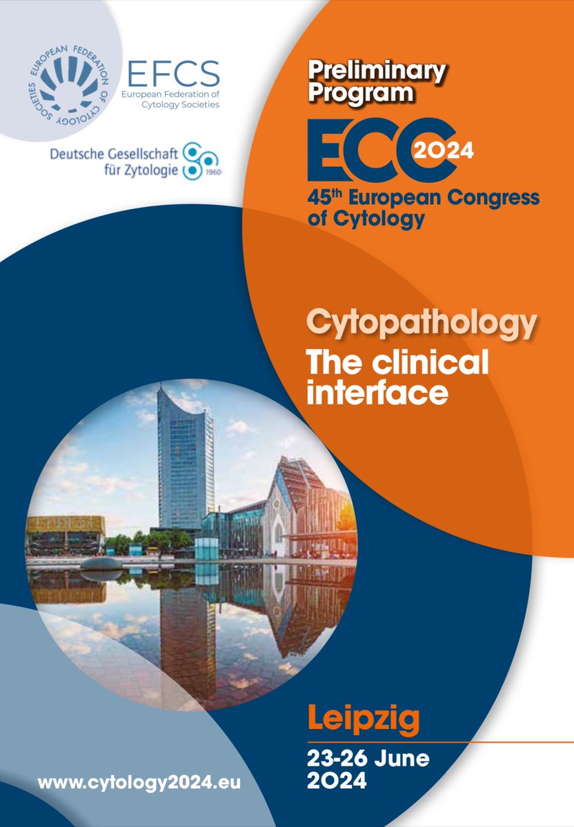 Don’t miss the 45th European Congress of Cytology - “Cytopathology: The Clinical Interface”, come to Leipzig (23-26 June 2024) and join us for this fantastic meeting. @IACytology @CytologyEFCS #cytology #cytopath More info : cytology2024.eu