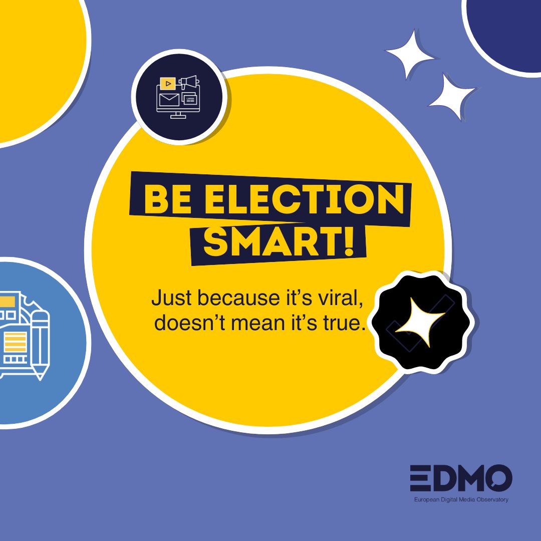 Disinformation often provokes a strong emotional reaction and prompts sharing in a moment of outrage, excitement or disbelief – don’t believe something just because it’s going viral. Bots/fake accounts can exploit algorithms to amplify content online. #BeElectionSmart