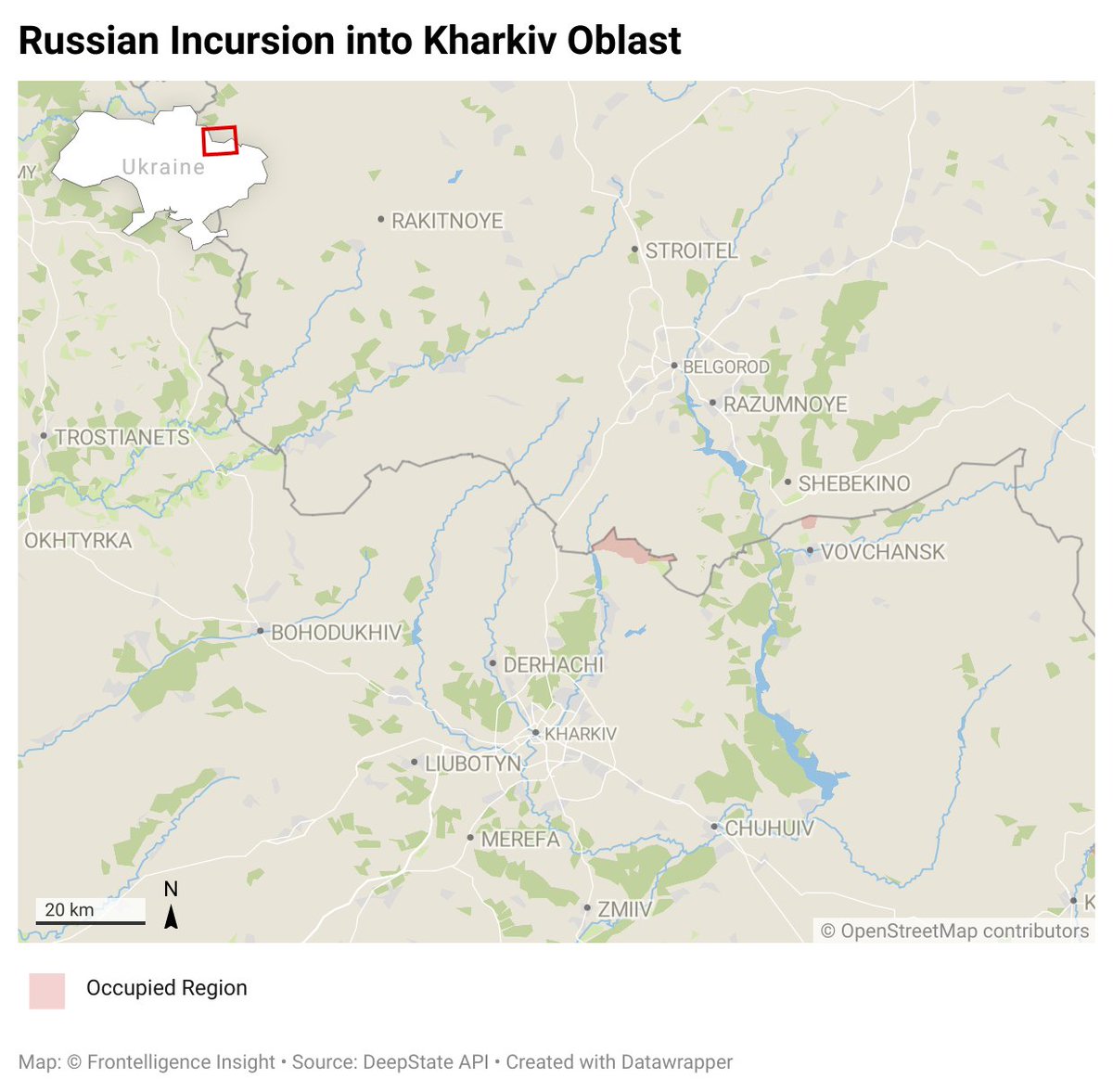 Overnight, Russian infantry, backed by armored vehicles, entered Kharkiv oblast from Belgorod area, using small tactical units. Frontelligence Insight had previously cautioned about this scenario. Here's what we know about it🧵: (Before proceeding, please like and share)