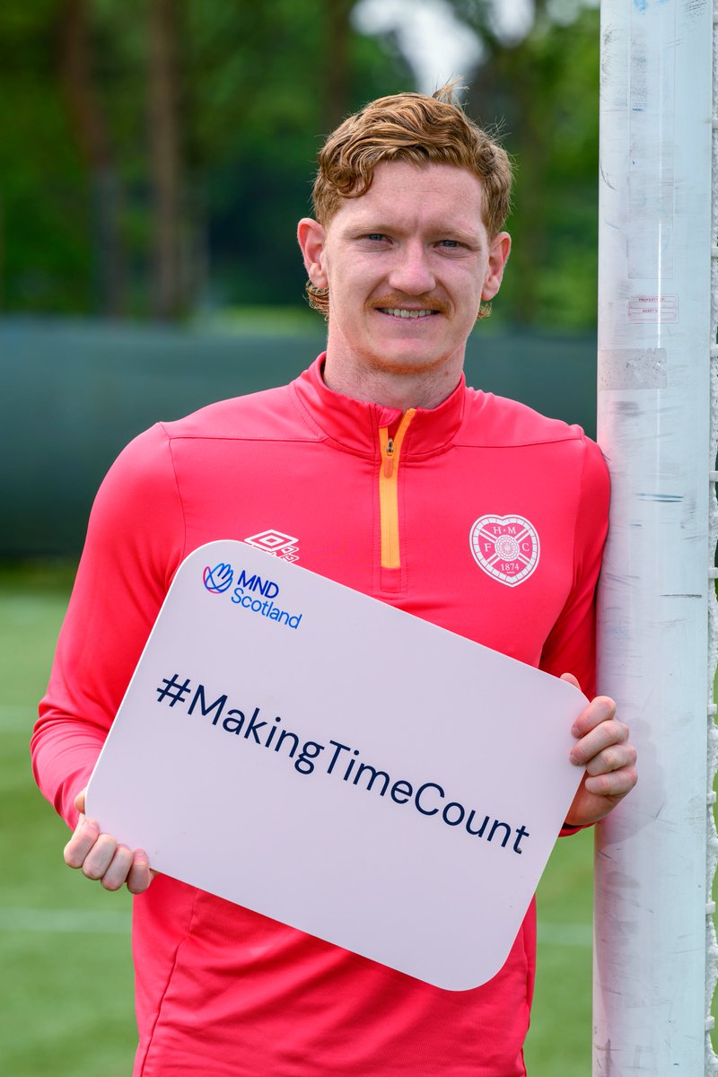 We're looking forward to a day of fundraising at Tynecastle tomorrow. Thank you to our wonderful volunteers, @JamTarts for their continued support, Kye Rowles and everyone that donates to @MNDScotland #MakingTimeCount