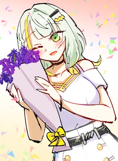 遅れながら
改めまして、おめでとうございます!
#紡乃世詞音誕生祭2024 
#紡乃世詞音深夜の真剣お絵かき60分一本菖蒲 