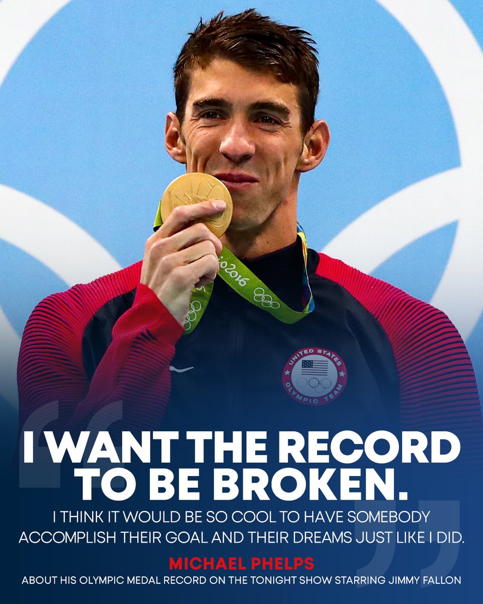 Michael Phelps is the greatest of all time, but he wants to see someone even better. 🐐