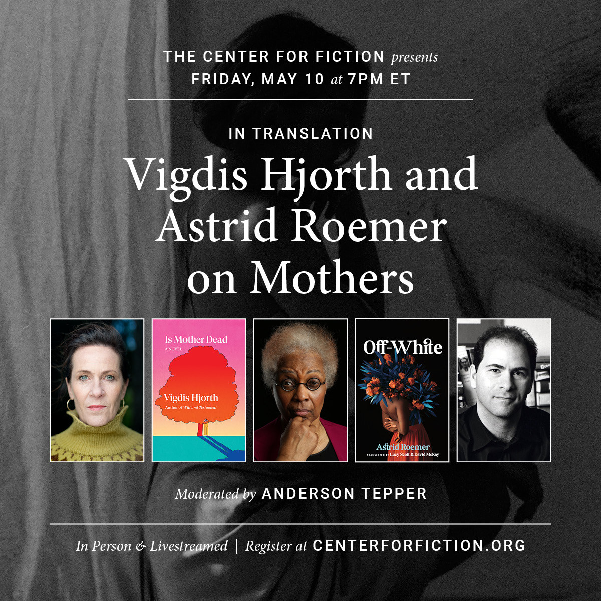 Tonight in NYC! Vigdis Hjorth and Astrid Roemer, icons of Norwegian and Dutch-language literature, join the @Center4Fiction for a discussion of their groundbreaking novels. centerforfiction.org/event/in-trans…