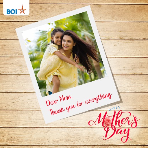Happy Mother’s Day to all the amazing moms! Wishing you love and gratitude today and every day. #BankofIndia #mothersday