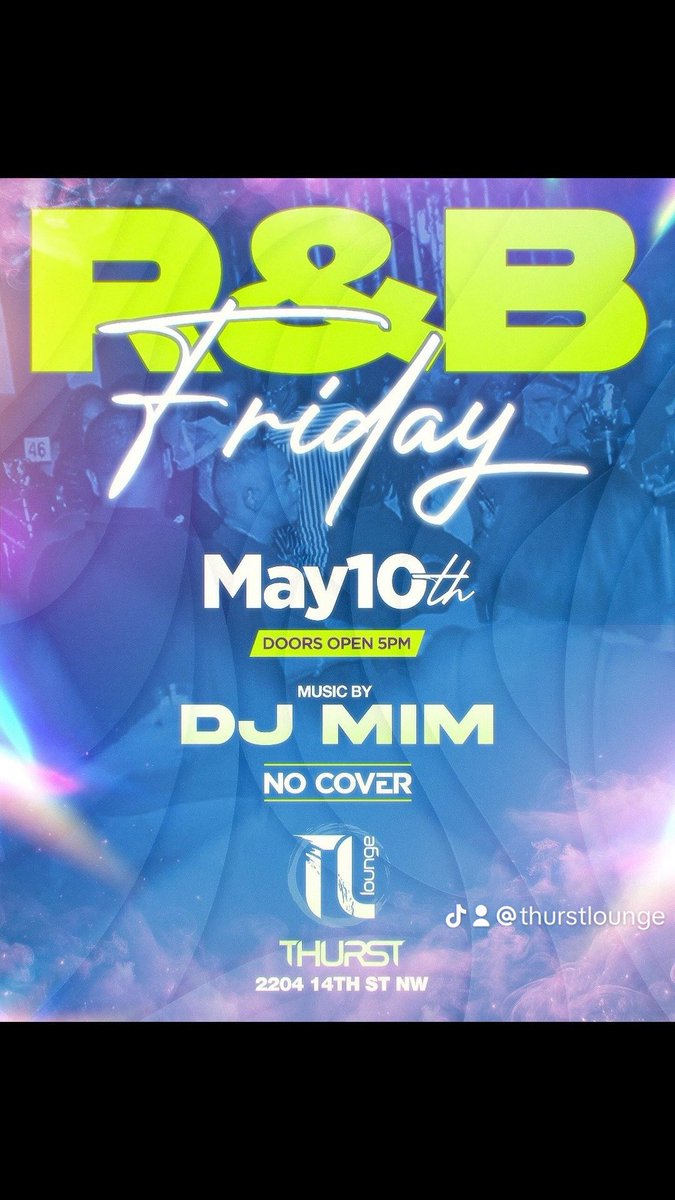 author_brandon's tweet photo. Bring that energy TONIGHT for R&B Friday!
๐ชDoors open 5p
๐ธHappy Hour til 7p
๐ถ@DJMIMDC at 9p
๐ซCover
#thurstlounge #lgbtq #lgbtevents #randbfriday #fridaynight #queer https://t.co/3mtDWcuIcW