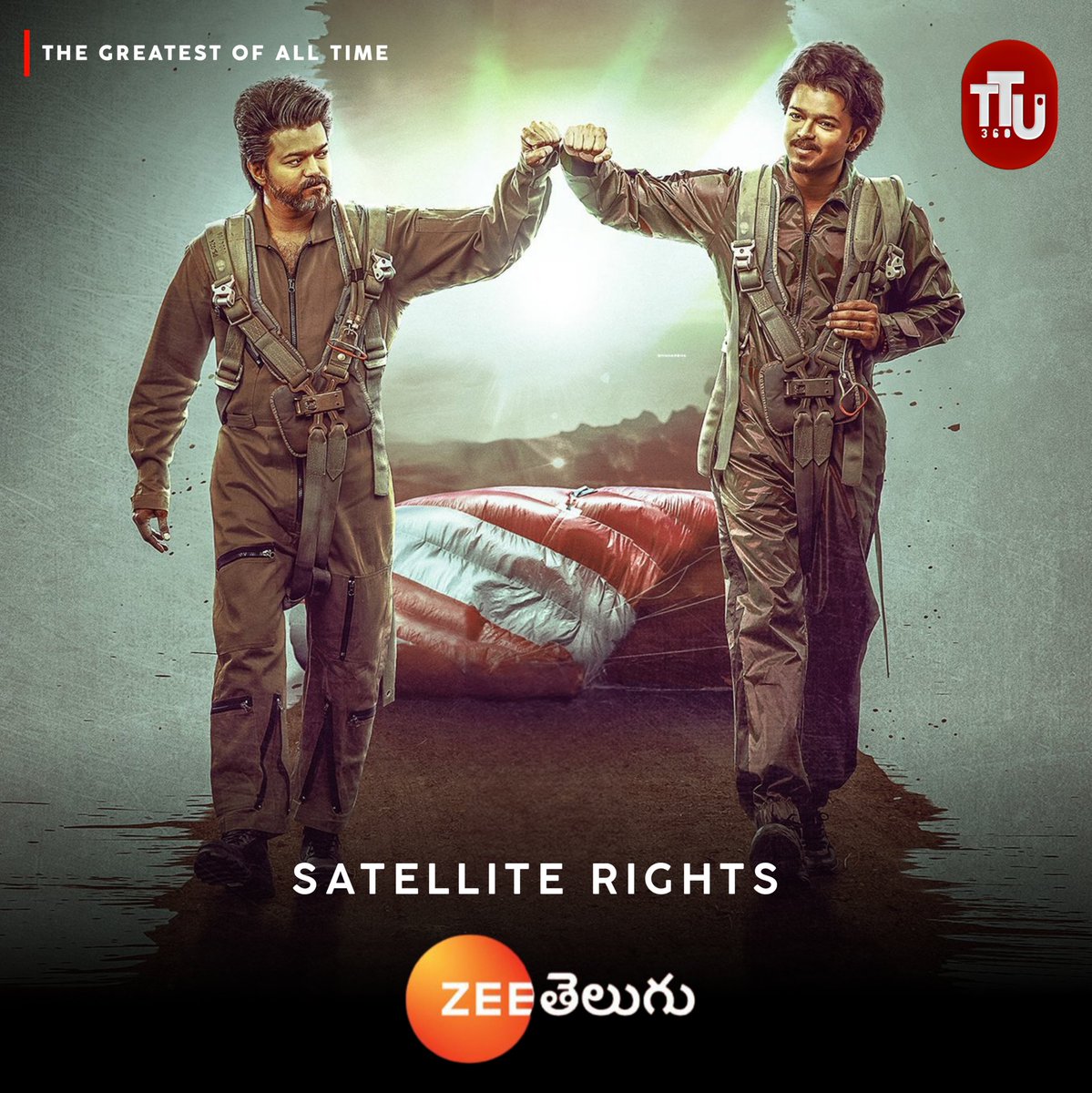 #TheGreatestOfAllTime Satellite Rights Acquired By #ZeeTelugu #ThalapathyVijay #PrabhuDeva #Prashanth #Sneha #Laila #MeenakshiChaudhary #TheGoatArrivesOnSept5th #TheGoat