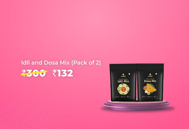 Get Multi Millet Idli & Dosa Mix (Pack of 2) @ Rs 132 Worth Rs 300 only on BuyKaro!

Shop Now!
bitli.in/V5L7wK9