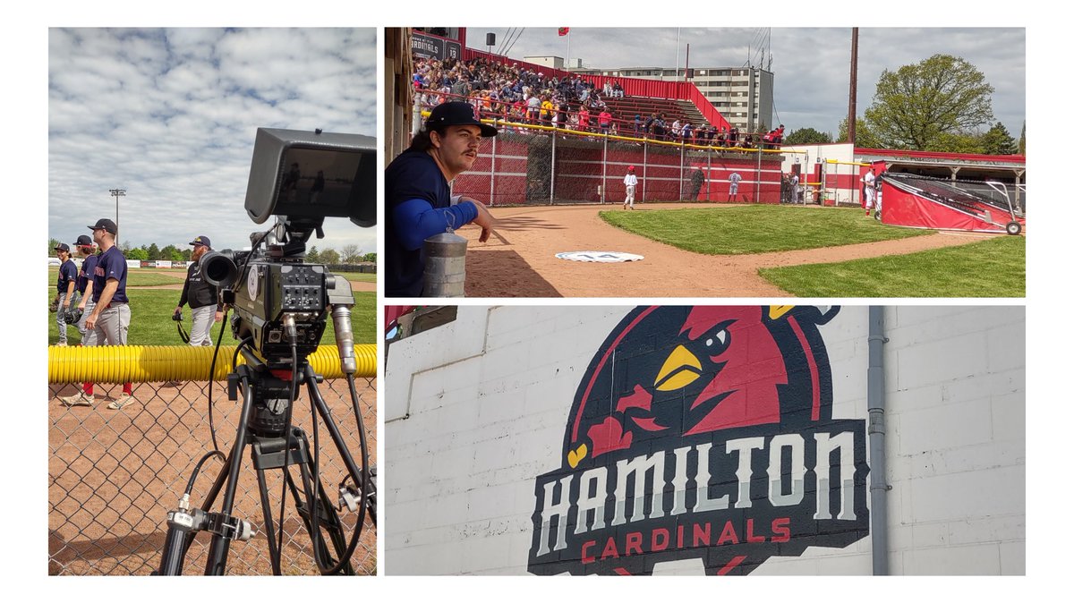 It's a beautiful day for some baseball!! ⚾ @cable14 live at Bernie Arbour Stadium for the @HamCardinalsIBL school day game! Watch it live on Cable 14!