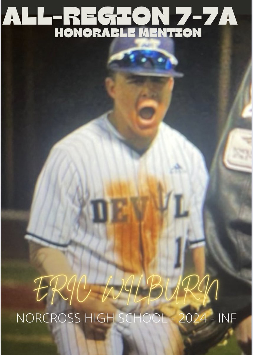 Congratulations to <a href="/_Ericwil42/">Eric</a> for being selected Honorable Mention All Region 7-7A! #GoDevils