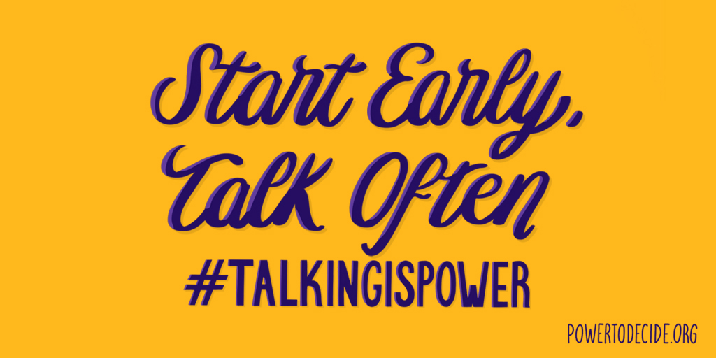 Mentors, champions, and trusted adults: it’s never too late to start listening to your young people and having candid conversations about relationships. More here: powertodecide.org/talkingispower #TalkingIsPower