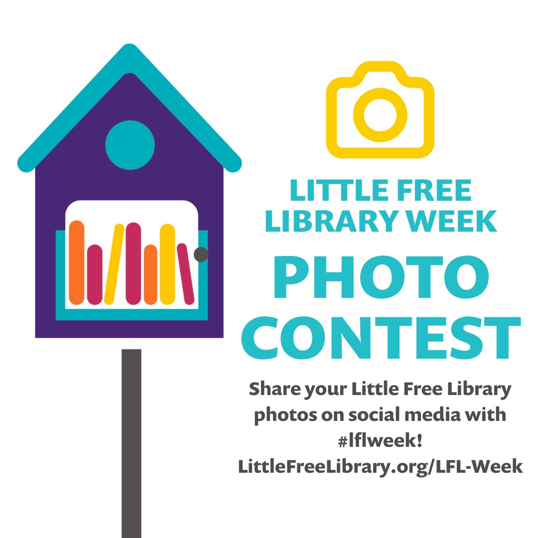 The Little Free Library Week photo contest is officially open! In honor of LFL Week (May 12-18), we want to see photos of you and your favorite Little Free Library! Post your photos on social media using #LFLweek to be eligible for prizes. Learn more: lflib.org/lfl-week