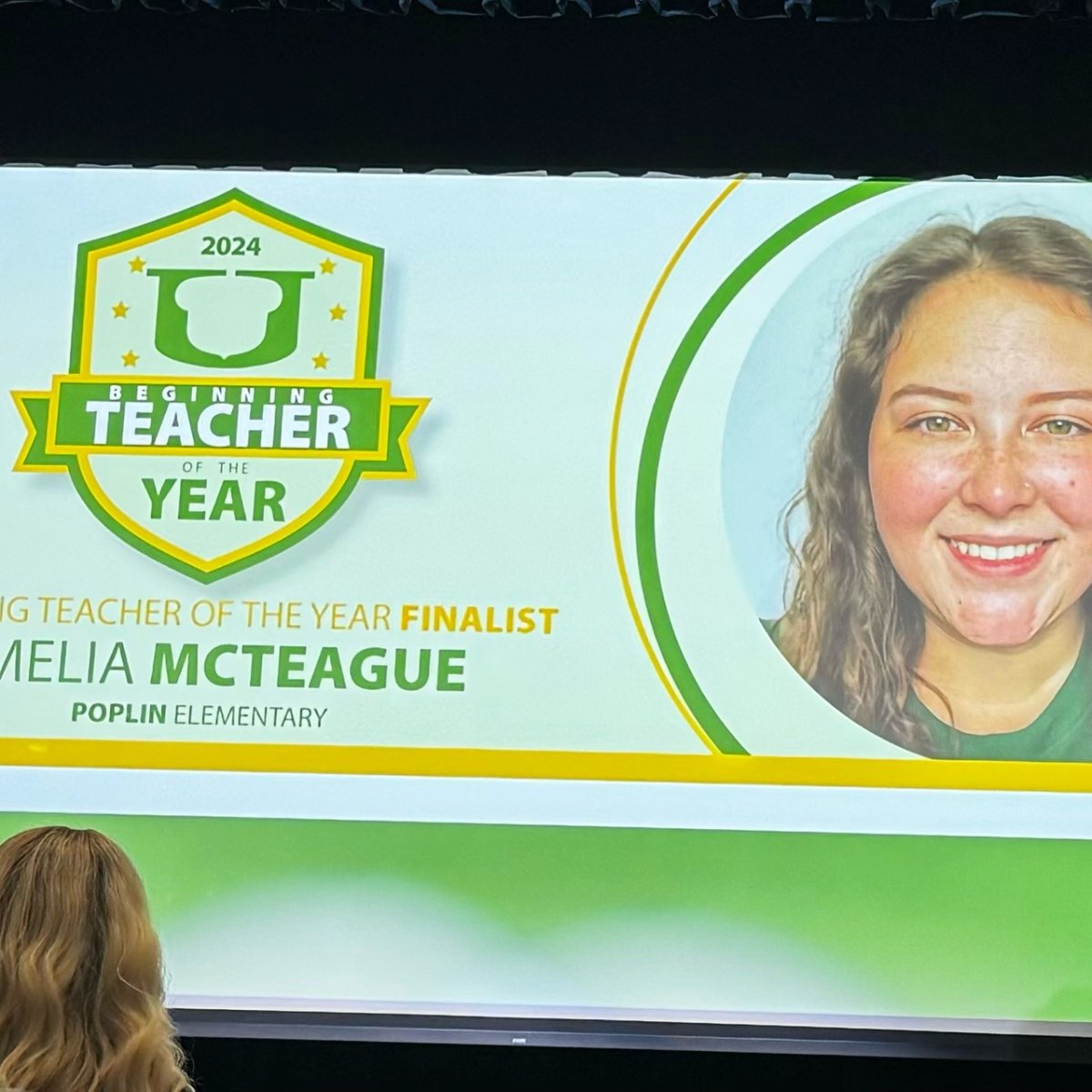 PoplinESNC's tweet photo. Poplin celebrated Mrs. Meneses and Ms. McTeague at the U awards last night! We are so proud of them both! ⭐

@Shanda_Lauri #TeamUCPS #PoplinNation #AlwaysForward @AGHoulihan @TopperJenn58692 @UCPSNC https://t.co/hnnrrZH9Ih