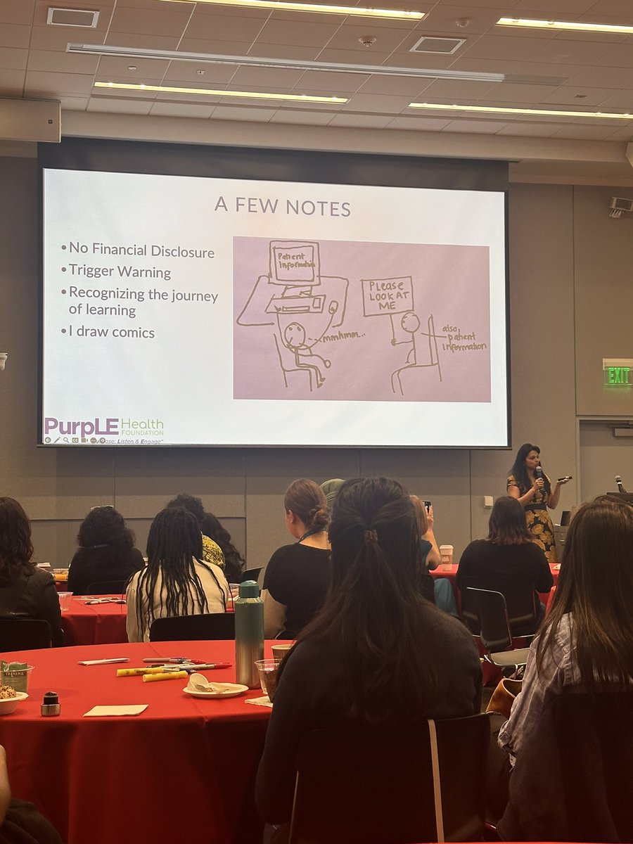 The 7th Annual Diversity and Inclusion Forum is underway at @StanfordMed, where Dr. Anita Ravi from PurpLE Health has already captured all of our attention with her amazing keynote on microwins! @StanfordODME @LahiaYemaneMD @fdjperez @alvarezzzy