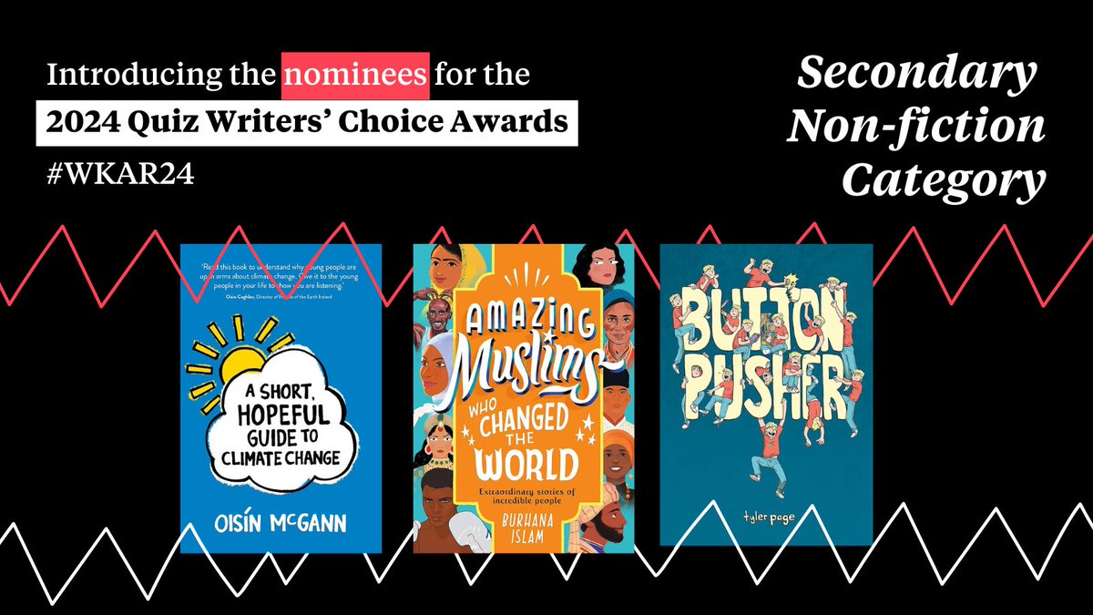 “This is a book that should be promoted in every secondary school library.” I'm delighted and grateful that 'A Short Hopeful Guide to Climate Change' has been nominated for The Quiz Writers’ Choice Awards. @RenLearnUK @LittleIslandBks @AccReader. uk.renaissance.com/blog/announcin…