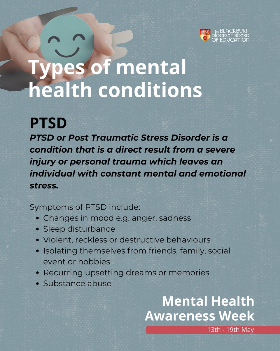 Sharing signs and symptoms of PTSD for Mental Health Awareness Week. #MentalHealthAwarenessWeek #mentalhealth