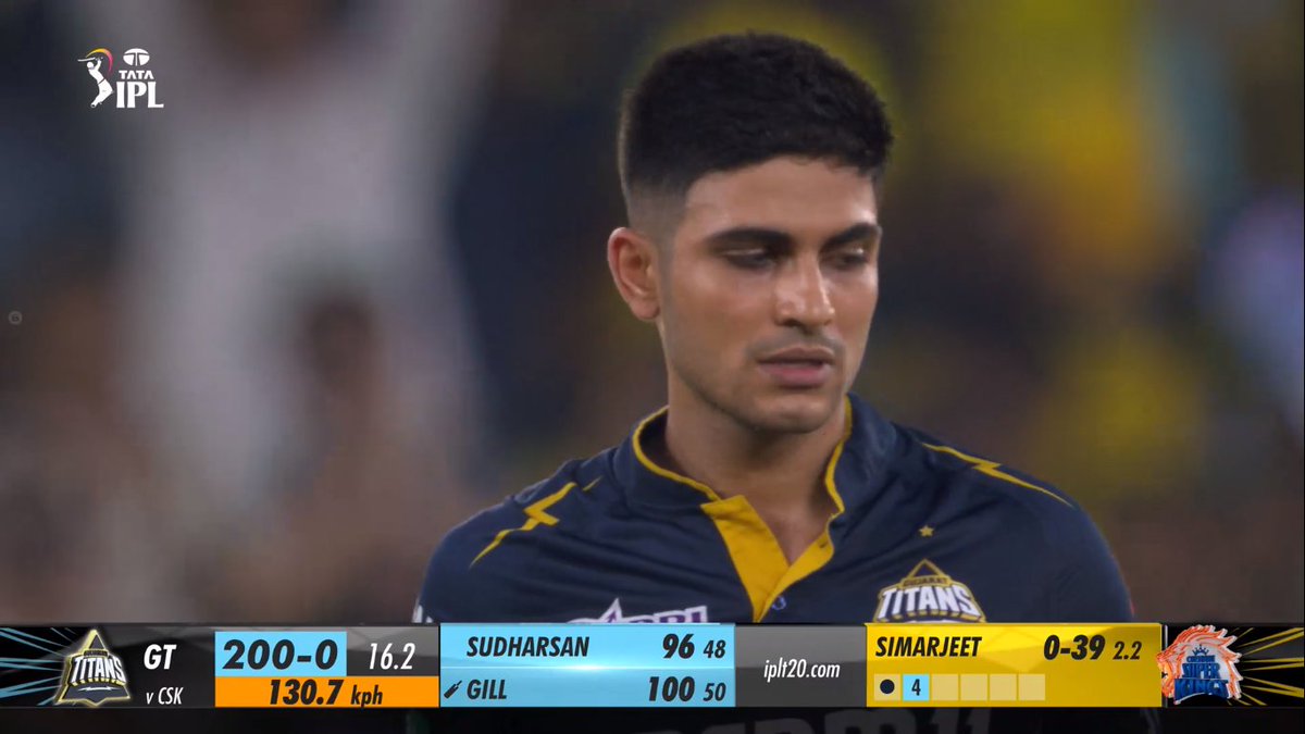 Shubman Gill scores the 100th century in IPL history. 🤯