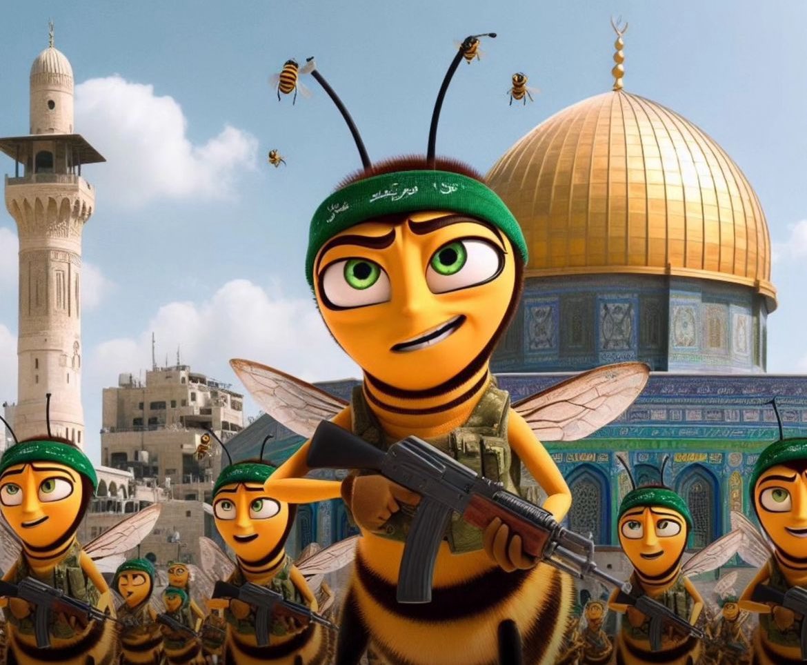 @AryJeay According to confirmation, the bees are antisemitic and part of the Khamas Bee Brigade.