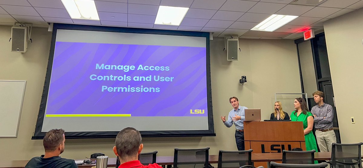 The LSU Center for Internal Auditing & Cybersecurity Risk Management is proud to support the LSU Cyber Clinic. Today, our students shared practical tips to help small businesses use security tools in Microsoft and Google.