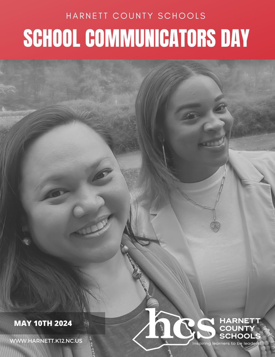 SCHOOL COMMUNICATORS DAY

Today, we flip the lens to celebrate our small but mighty HCS Public Information team!

Thank you for all you do! 

#WeAreHarnett #TellingTheSchoolStory #InspiringLearnersToBeLeaders #SuccessWithHCS