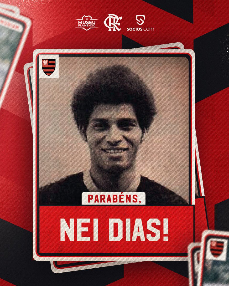 Hoje é aniversário do nosso ex-jogador Nei Dias! Com o Manto Sagrado, ele conquistou o Carioca (1981), a Libertadores (1981) e o Mundial (1981). Parabéns, felicidades e SRN! #CRF