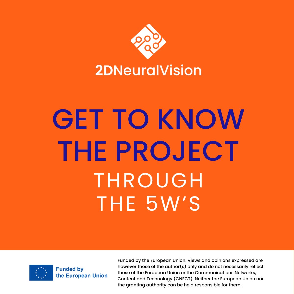 Do you want to get to know the 2DNV project in a nutshell? We have prepared the project's first infographic💥 

Explore everything through the 5W’s: 2dneuralvision.eu/wp-content/upl…

#2DNeuralVision #HorizonEurope