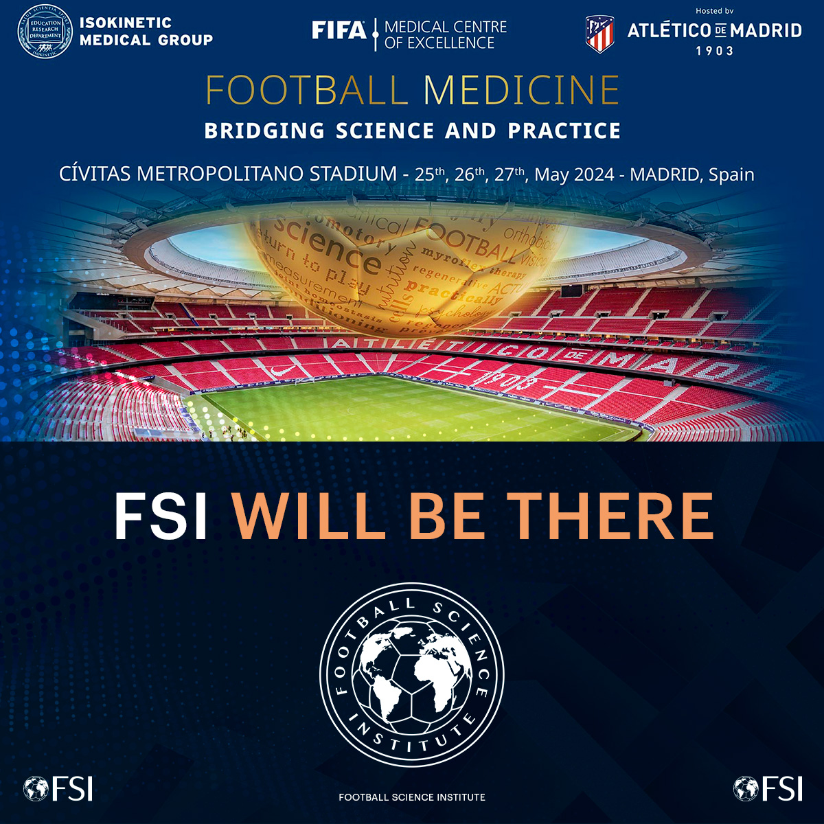 🎉 We're thrilled to announce that the Football Science Institute will be participating in the Football Medicine conference hosted by @footballmed ! 🔍 Visit us at web.fsi.training/masters/ #FootballScience #SportsMedicine #IsokineticConference
