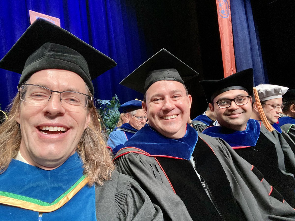 At the @UTAustin @txgeosciences graduation convocation. Stoked to sit among amazing faculty (including Professors @arvindpawan1 & @MichaelEWebber) listening to the inspirational words of Dean Claudia Mora to a sea of new geoscientists! #WhatStartsHere #UTAustin