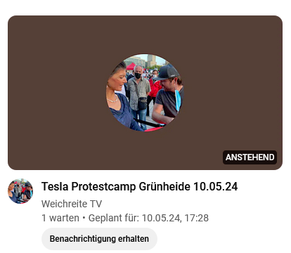 MaltusPanda's tweet photo. Weichreite will wohl auch mal 2 Wochen mit nem Pflaster rumlaufen und plat einem Stream vom Protestcamp. #Pflastergate #noafd #tesla https://t.co/c7W5iewaog