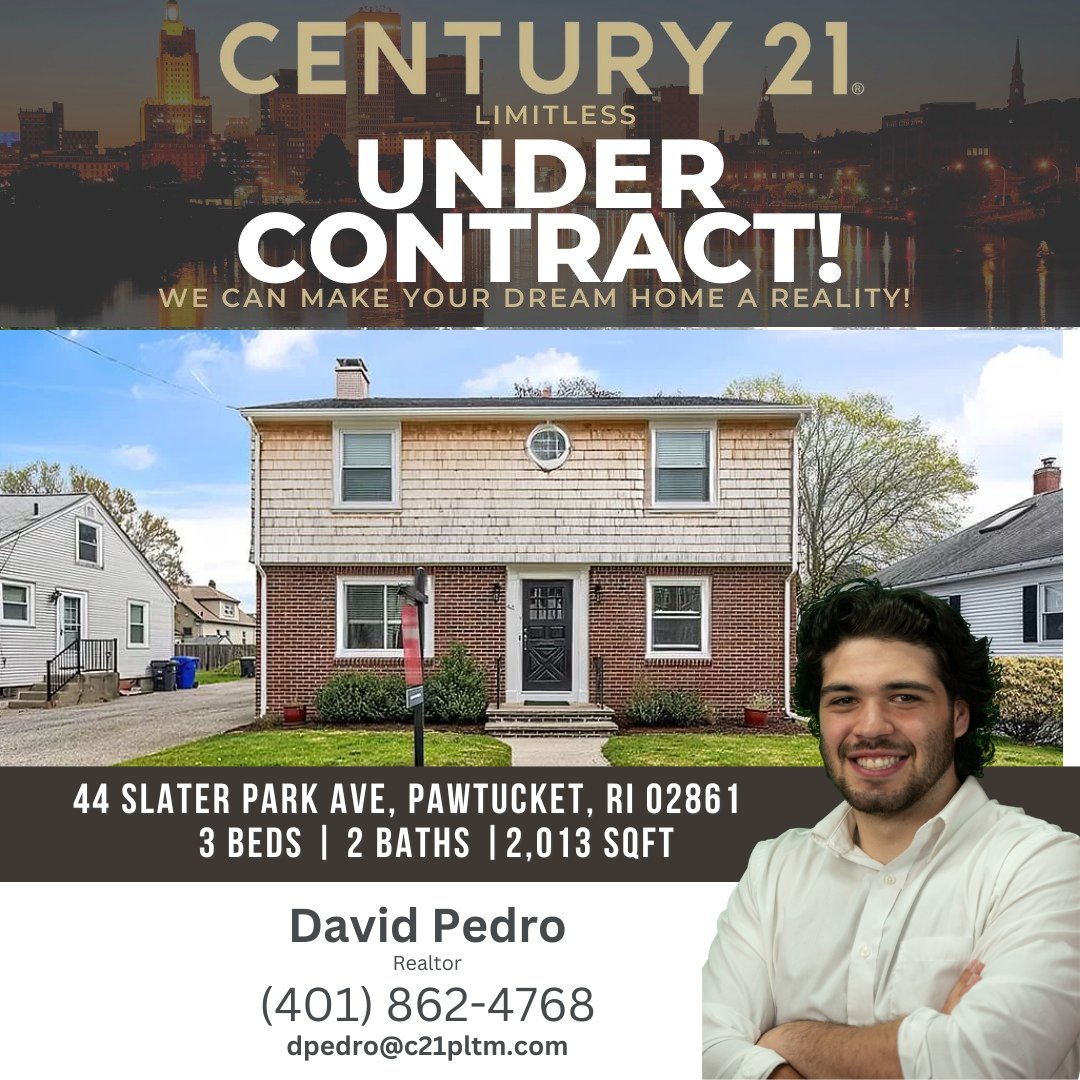 🏡  Exciting News! 🎉  44 Slater Park Ave, Pawtucket, RI 02861 is officially UNDER CONTRACT!

If you or someone you know is looking to buy or sell in the area, let's chat! #UnderContract #PawtucketRI #RealEstate #NewHome