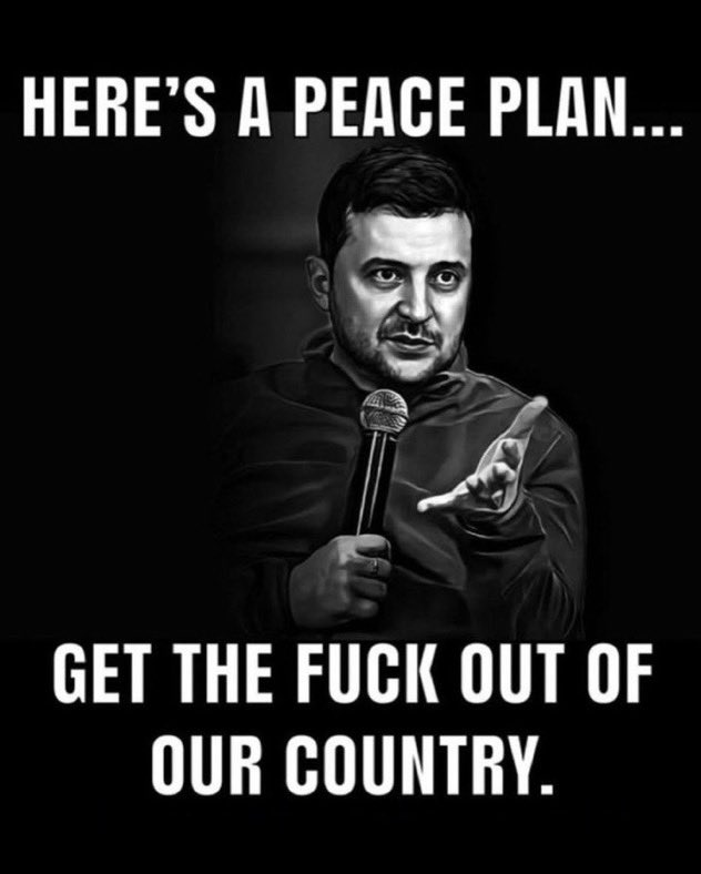 Who thinks Zelensky has the best peace plan?