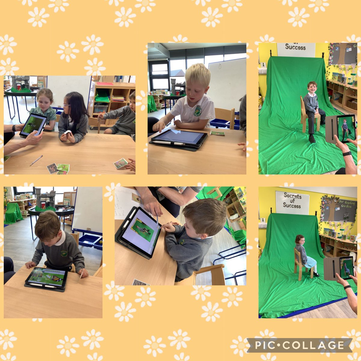 We have enjoyed working with Julian from @gem_education today using the Green Screen and Book Creator apps to create our own class book about mini beasts. Video coming soon … Watch this space…. 🎥 🍿🐸🐝🐞🐛🦋🐌