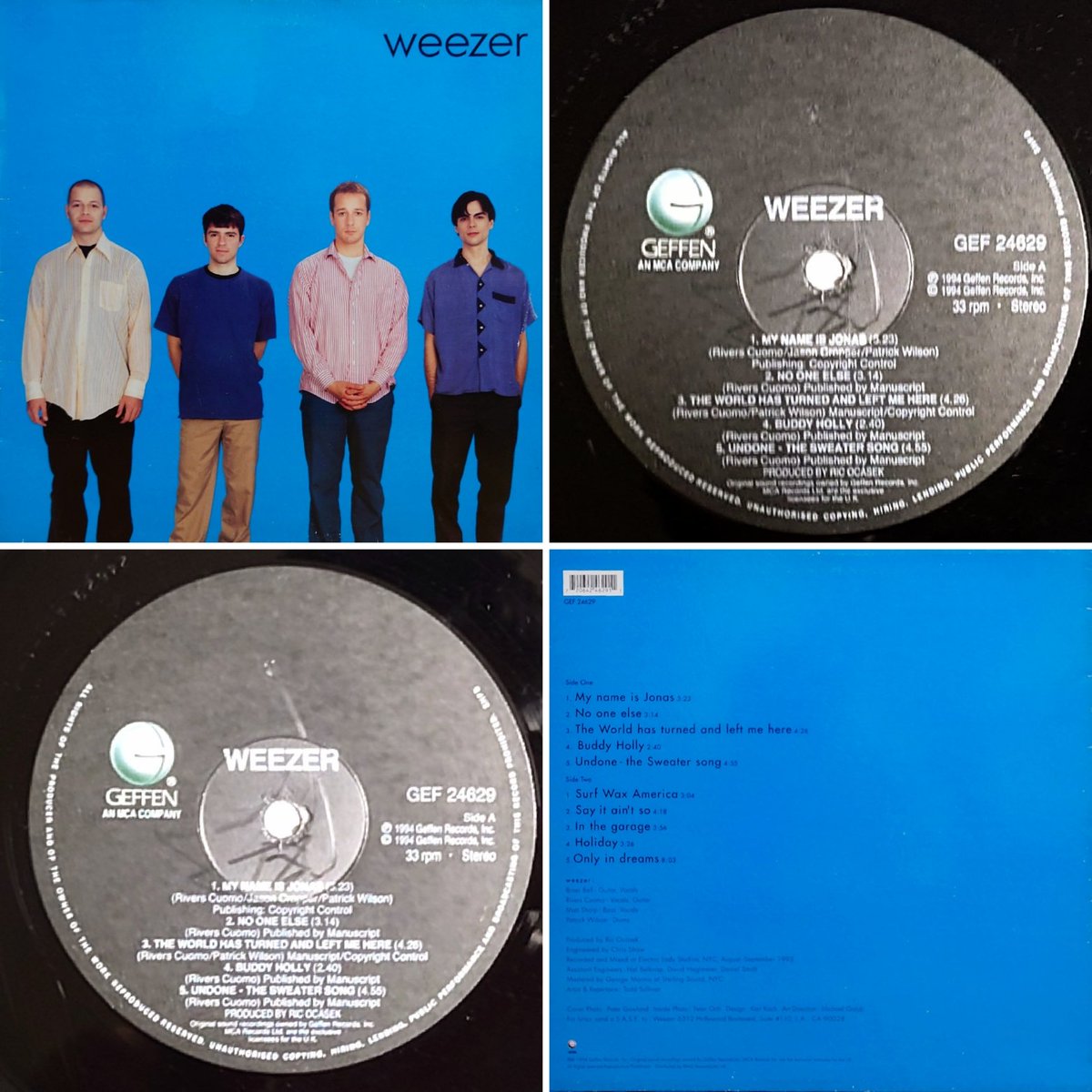 05/10/2024
Weezer
'Weezer' (1994)
UK press, LP.

Released on today, 30 years ago.

🎉30th anniversary🎉

@weezer 
#Weezer #90srock #powerpop
instagram.com/p/C6yv2aKvdvh/…