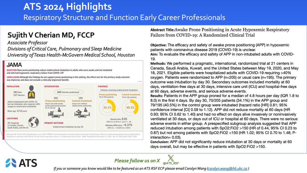 ATS RSF Assembly (@ats_rsf) on Twitter photo 🫁The RSF Early Career Professional Highlight for June is Sujith V. Cherian <a href="/sujith_cherian/">Sujith Cherian</a> at the University of Texas Health-McGovern Medical School, Houston! 🫁
Dr. Cherian's research focuses on both pulmonary medicine and critical care, including pleural diseases and ARDS. 🫁The RSF Early Career Professional Highlight for June is Sujith V. Cherian <a href="/sujith_cherian/">Sujith Cherian</a> at the University of Texas Health-McGovern Medical School, Houston! 🫁
Dr. Cherian's research focuses on both pulmonary medicine and critical care, including pleural diseases and ARDS.