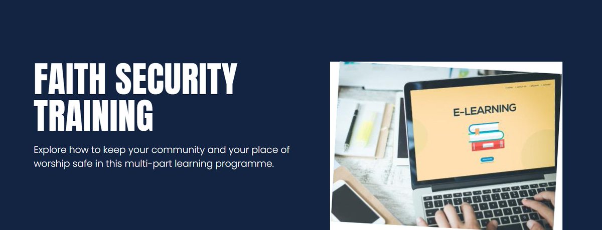 New security training course for faith communities Explore how to keep your community & place of worship safe in this learning programme from ProtectUK. The Home Office is encouraging faith communities to try the e-learning course & share their views 🔗👉communityactionderby.org.uk/events/securit…