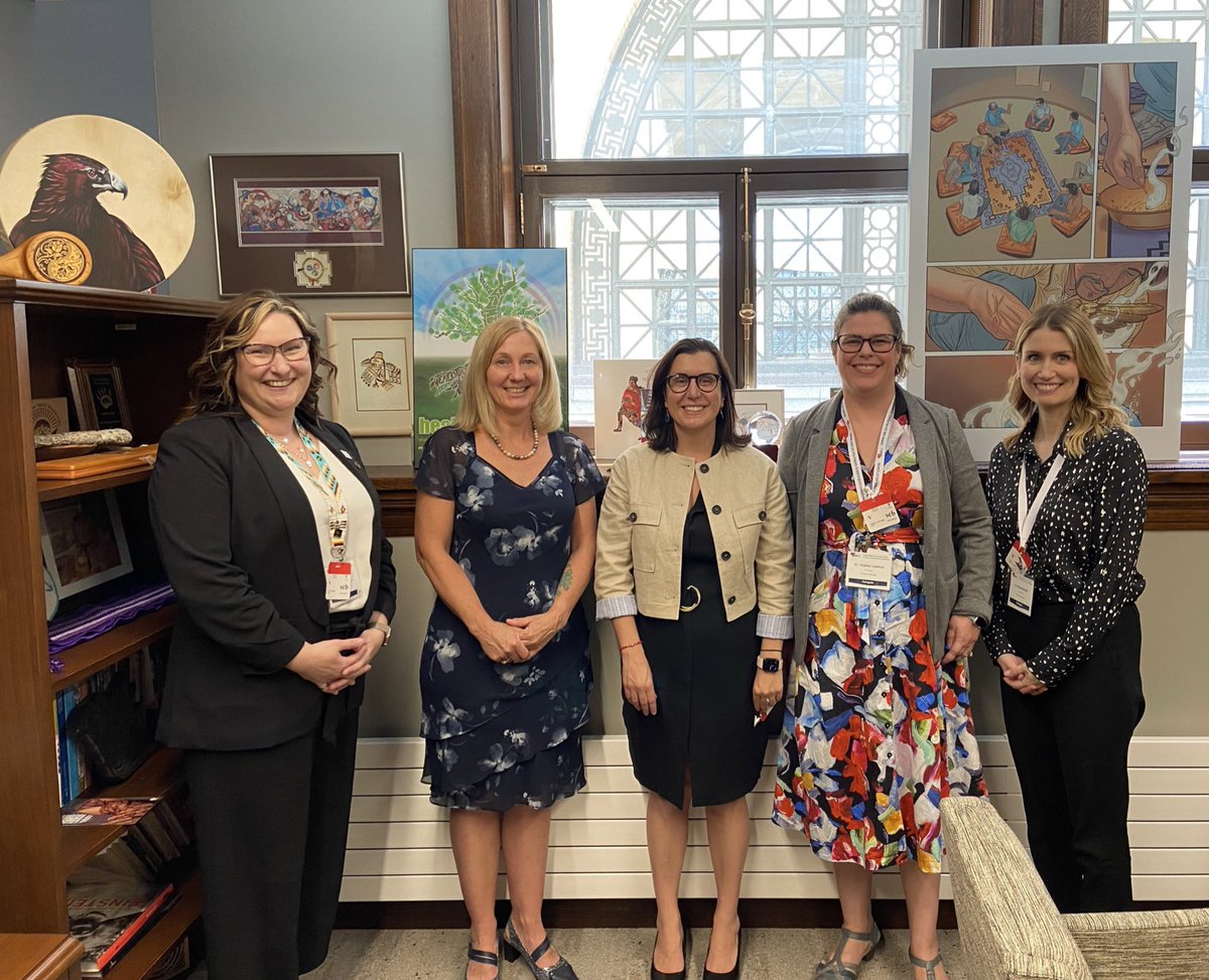 Thank you, Senator Patti LaBoucane-Benson for taking the time to meet with us earlier this week. Such a great discussion around youth engagement, science communication, & addressing misinformation, with @h2obabyts @mcohen_miriam @HeatherLawford #SciParl2024 @sciencepolicy