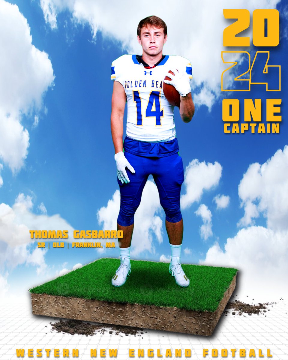 We are excited to publicly announce the 2024 <a href="/WNEFB/">WNE Football</a> 1⃣ Captain - Tom Gasbarro

📍 Franklin, MA
🏫 Franklin High School
🏈 Outside Linebacker
🎓 2024

#GB24RS
#OneBetter

Tom is the 1⃣1⃣th One Captain in program history.
